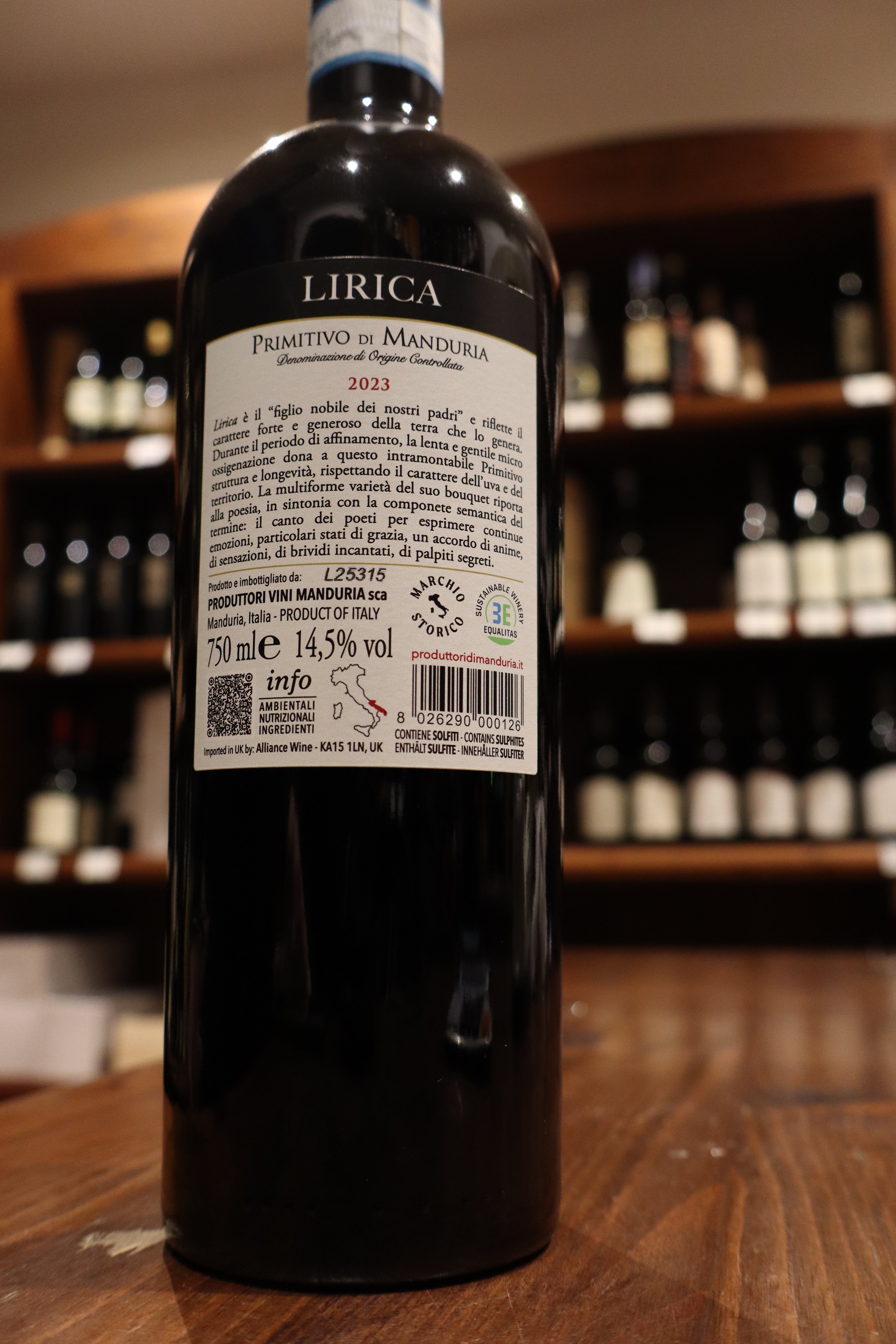 Lirica Primitivo di Manduria