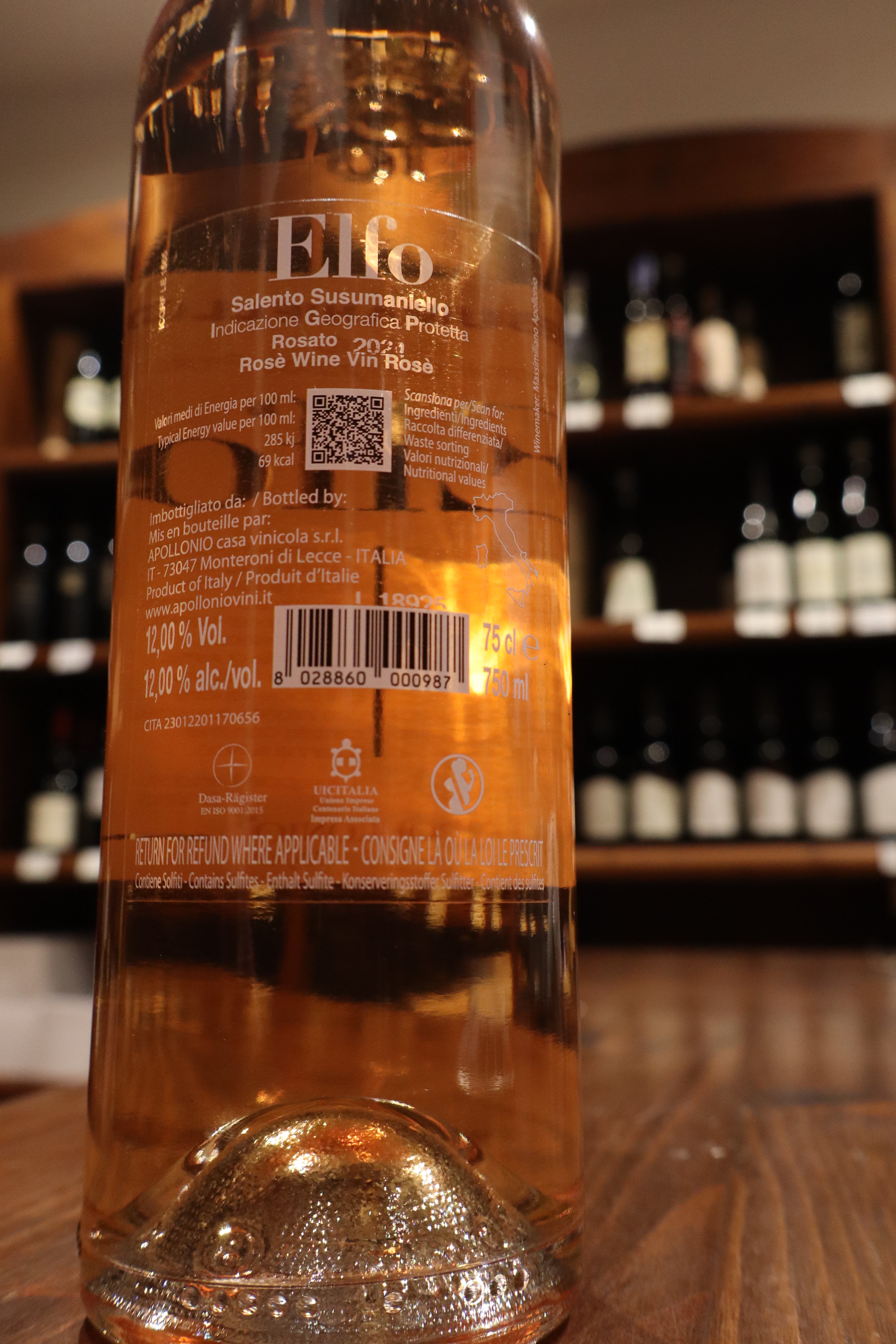 Elfo Susumaniello  rosato