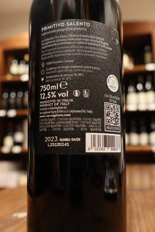 12 e mezzo Primitivo Salento