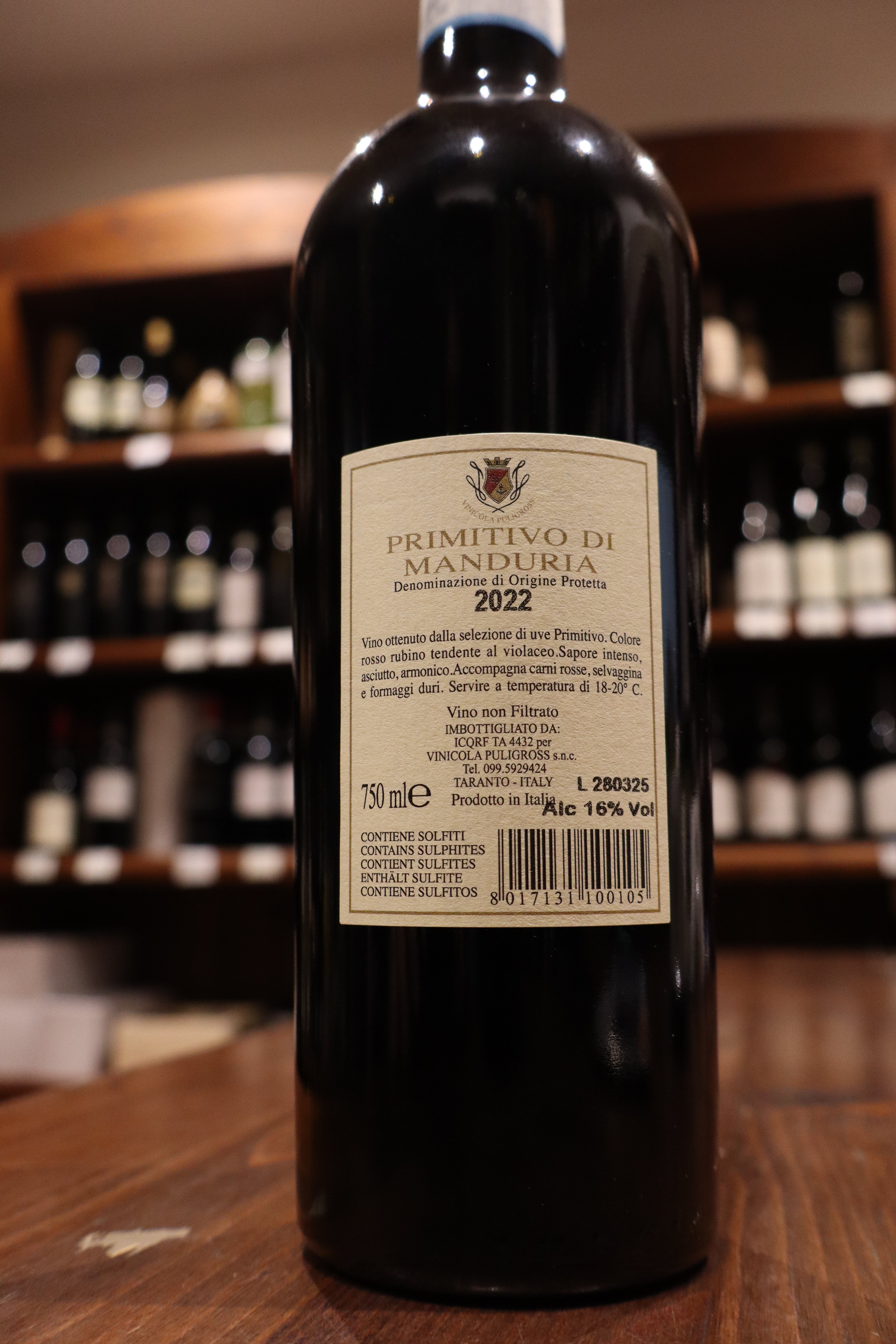 Primitivo di Manduria Puligross