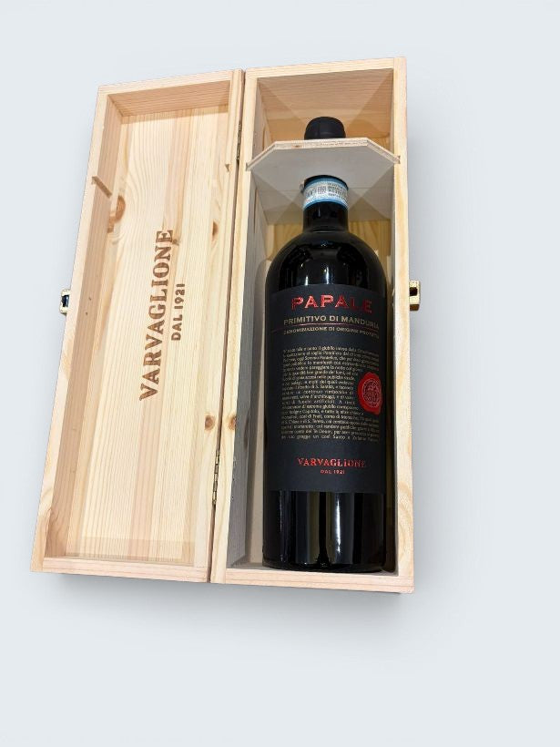 Cassetta Varvaglione + bottiglia Papale primitivo di Manduria